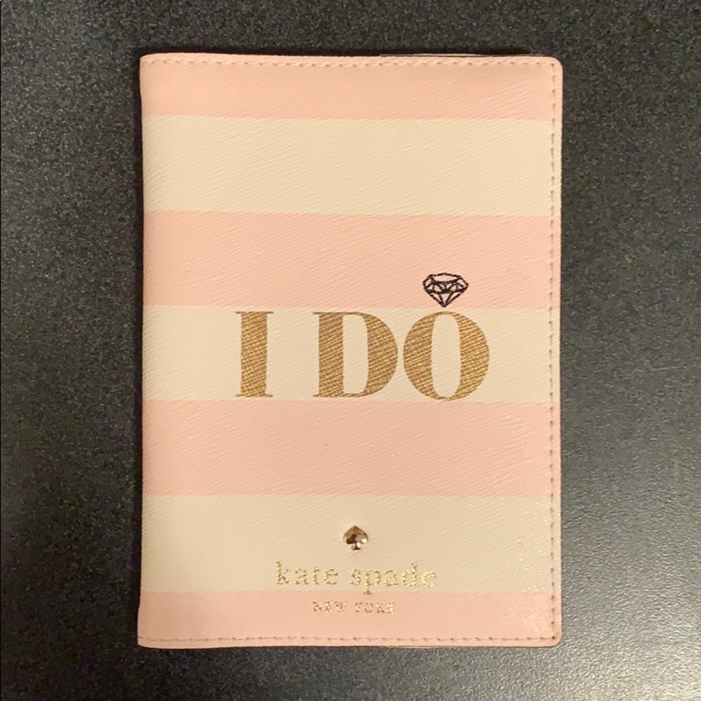 Leather I Do/I Did Kate Spade Passport Holder